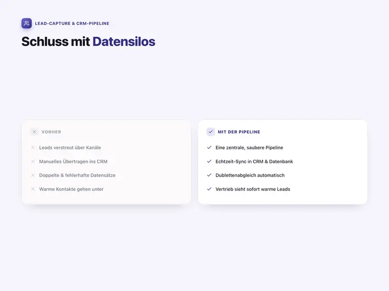 Lead-Capture & CRM-Pipeline – Screenshot 2