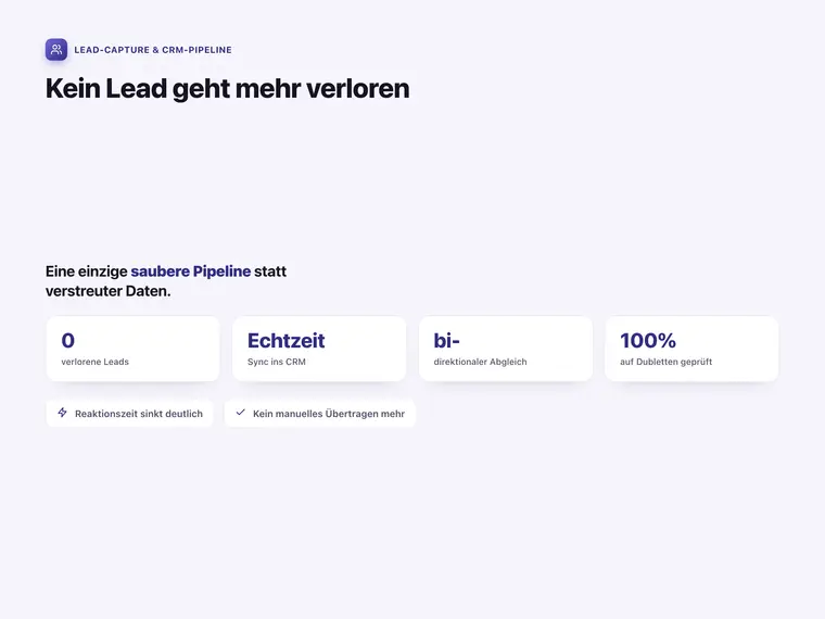 Lead-Capture & CRM-Pipeline – Screenshot 3