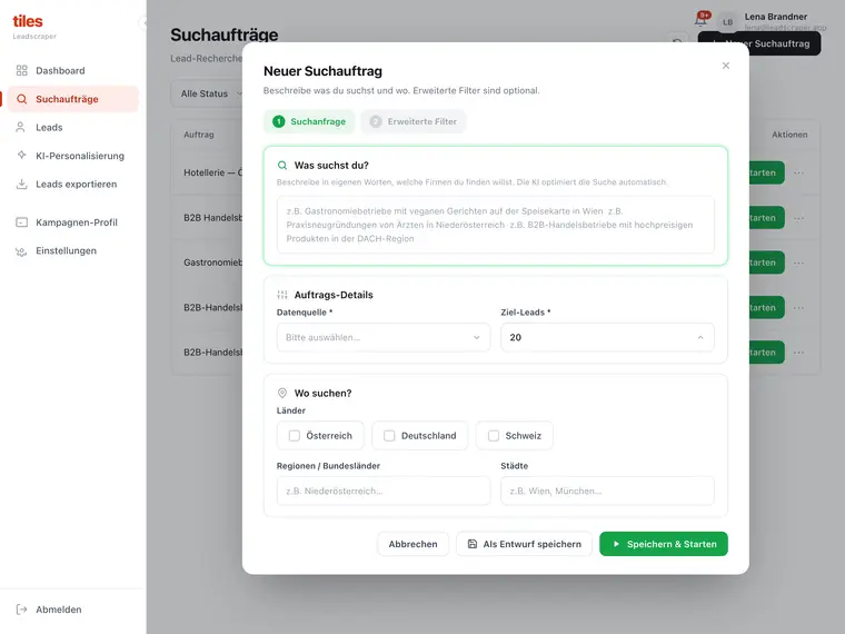 Leadscraper & Coldmailing – Screenshot 2
