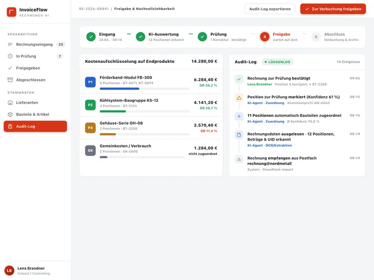 Automatische Lieferantenrechnungs-Verarbeitung – Screenshot 3