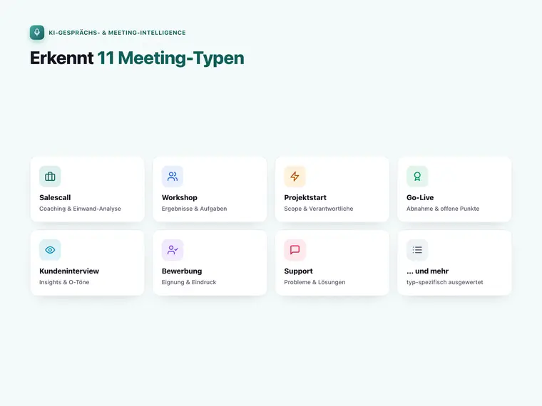 KI-Gesprächs- & Meeting-Intelligence – Screenshot 2