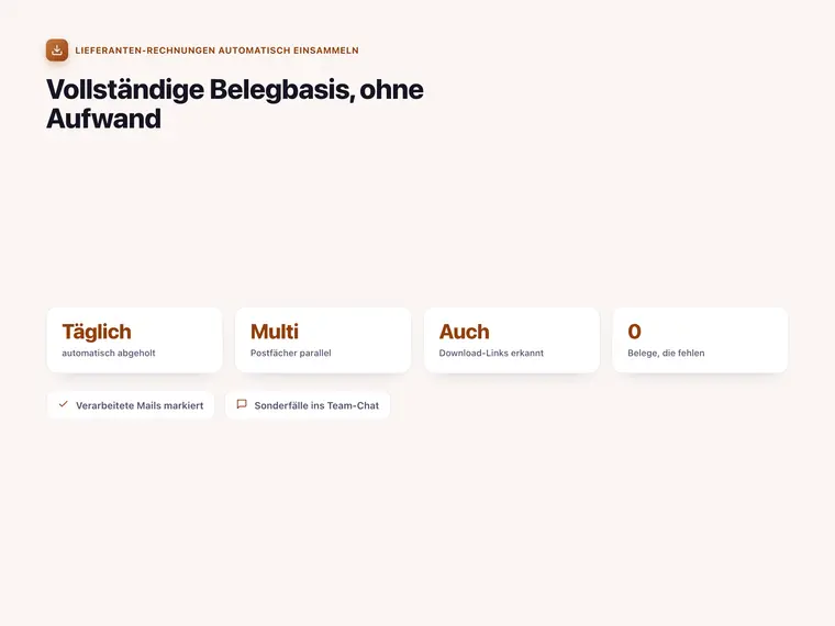 Lieferanten-Rechnungen automatisch einsammeln – Screenshot 3