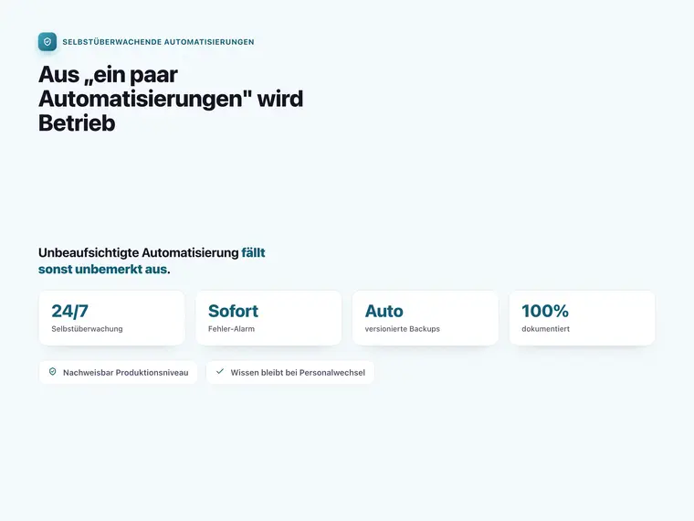 Selbstüberwachende Automatisierungen – Screenshot 3